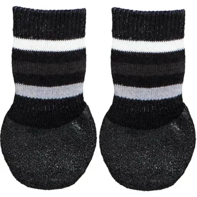 Chaussettes Pour Chiens, Anti-Dérapant, 2 Pcs, Noir - Mon Animalerie