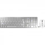 CHERRY Pack clavier & souris DW 9100 sans fil blanc/argent