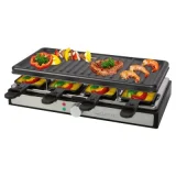 CLATRONIC Raclette Grill RG 3757 Noir 8 poêlons Antiadhésif