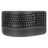 LOGITECH Clavier ergonomique sans fil Azerty Wave Keys Noir