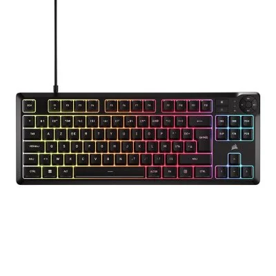 Clavier gamer - Membrane - Corsair - K55 Core TKL - QWERTY - RGB