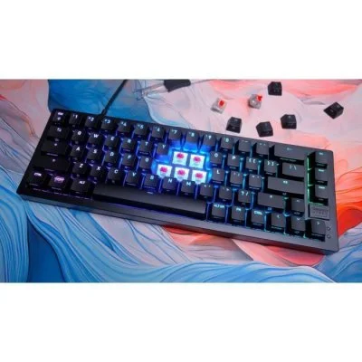 Clavier gaming filaire Azerty Cherry XTRFY K5V2 Noir