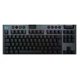 LOGITECH Clavier gaming mécanique sans fil ultra-plat Azerty G915 X Lightspeed TKL Clicky Noir