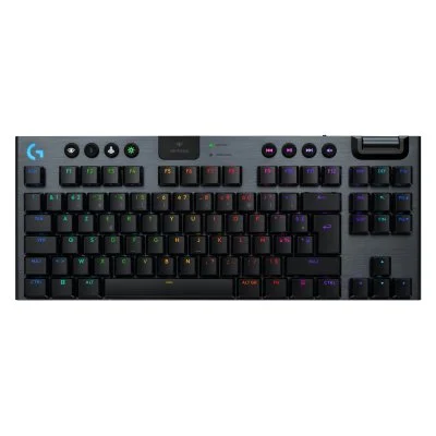 Clavier gaming mécanique sans fil ultra-plat Azerty Logitech G915 X Lightspeed TKL Clicky Noir