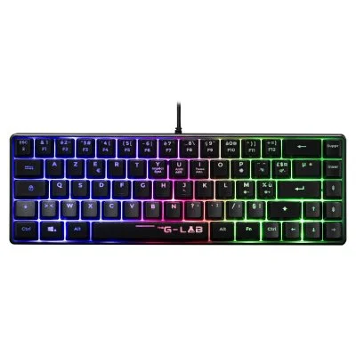Clavier Gaming - THE G-LAB - KEYZ-HYDROGEN/FR - Membrane 60% Noir