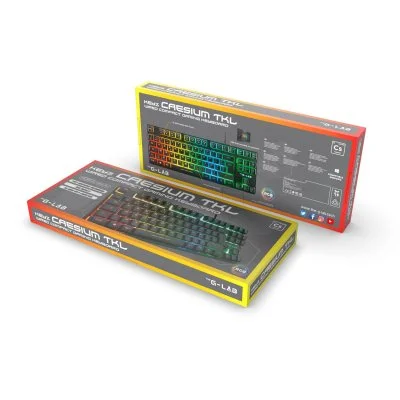 Clavier PC The G-LAB Keyz CAESIUM - Gaming filaire USB RGB