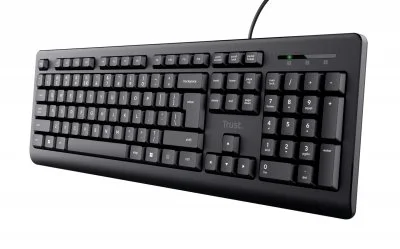 Clavier PC Trust Primo - Noir/Membrane/Filaire