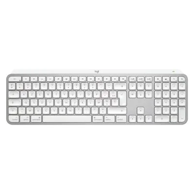 Clavier sans fil Azerty Logitech MX Keys S pour Mac Gris pâle