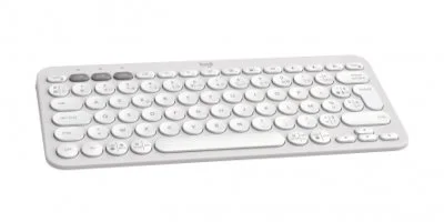 Clavier sans fil Bluetooth Azerty Logitech Pebble Keys 2 K380s Blanc