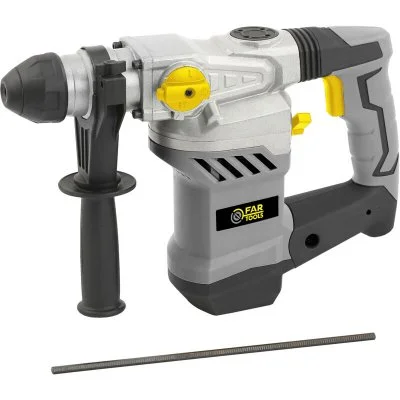 Coffret marteau perforateur ""hy1250"" - 1500 w - 3 forets et 2 burins