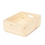 COMPACTOR Boîte de rangement Bois Naturel 40 x 30 x H.14 cm