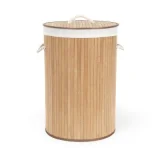 COMPACTOR - Panier à linge, Bois Naturel, 40 x 0.2 x H.60 cm, RAN5213