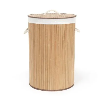 Compactor - Panier à linge, Bois Naturel, 40 x 0.2 x H.60 cm, RAN5213