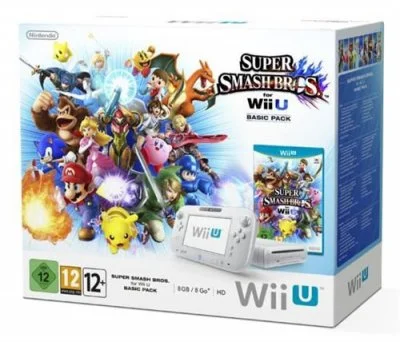 Console Nintendo Wii U 8 Go blanche + Super Smash Bros.