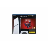 SONY Console PS5 Slim Edition numérique Blanc et Noir + Marvel's Spider-Man 2