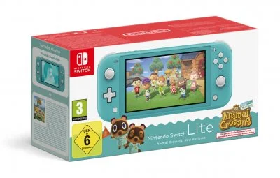 Console Switch Lite Turquoise Animal Crossing New Horizons NINTENDO