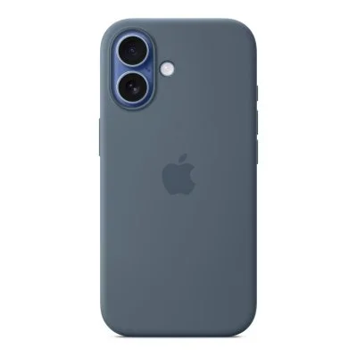 Coque Apple en silicone avec MagSafe bleu maritime pour iPhone 17