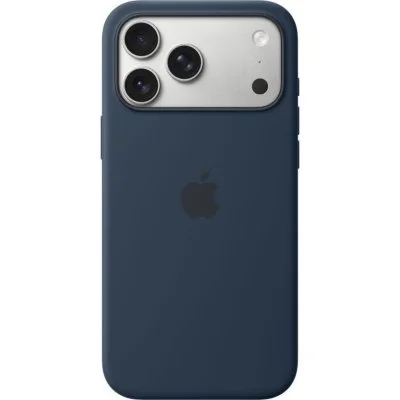 Coque Apple en silicone avec MagSafe minuit pour iPhone 17 Pro Max