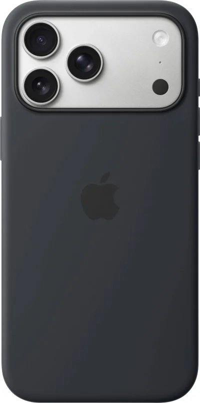 Coque Apple en silicone avec MagSafe noir pour iPhone 17 Pro Max