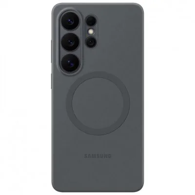 Coque arrière magnétique en silicone Samsung Galaxy S26 Ultra - Black