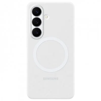 Coque arrière magnétique en silicone Samsung Galaxy S26 - White