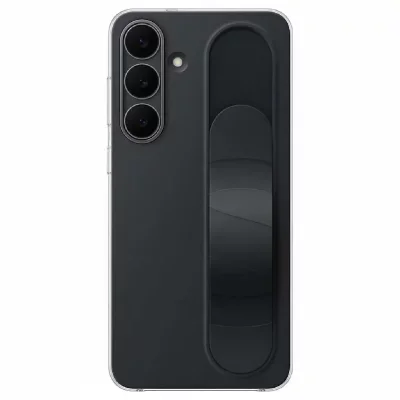 Coque arrière originale Standing Grip Samsung Galaxy S25 FE - Noir