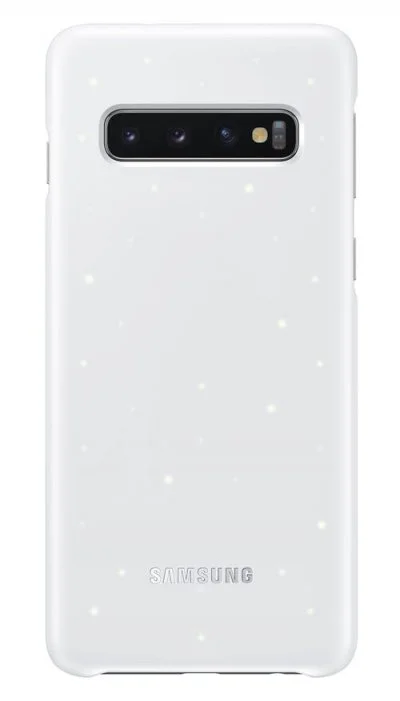 Coque avec affichage LED Samsung Blanc pour Galaxy S10