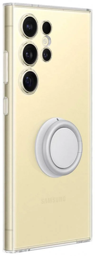 Coque avec support amovible pour Samsung Galaxy S24 Ultra Transparent