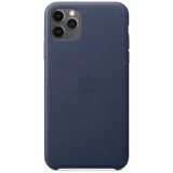 APPLE Coque en cuir pour iPhone 11 Pro Max Bleu nuit - Neuf