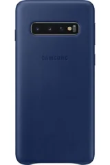 SAMSUNG Coque en Cuir pour G S10 Bleue marine