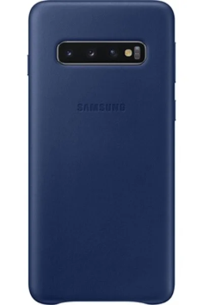 Coque en Cuir pour Samsung G S10 Bleue marine Samsung