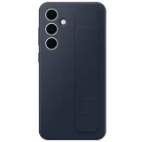 SAMSUNG Coque en silicone avec lanière pour Galaxy S24 FE Bleu foncé