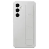 SAMSUNG Coque en silicone avec lanière pour Galaxy S24 FE Gris