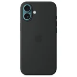 APPLE Coque en silicone avec MagSafe pour iPhone 16 Noir