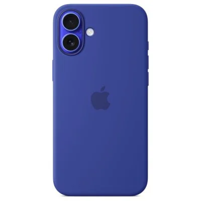 Coque en silicone avec MagSafe pour iPhone 16 Plus Outremer