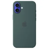 APPLE Coque en silicone avec MagSafe pour iPhone 16 Plus Vert lacustre
