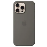 APPLE Coque en silicone avec MagSafe pour iPhone 16 Pro Max Gris minéral