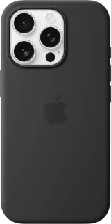 APPLE Coque en silicone avec MagSafe pour iPhone 16 Pro Noir