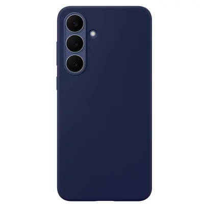 Coque en silicone ultra fine Bleu Marine pour Samsung Galaxy S25 FE