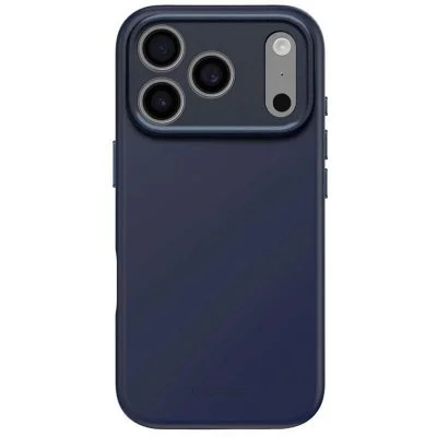 Coque MagSafe pour iPhone 17 Pro en Silicone Antimicrobienne Ultra Résistant Bleu marine