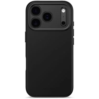 Coque MagSafe pour iPhone 17 Pro Max en Silicone Ultra Douce Antimicrobien Noir