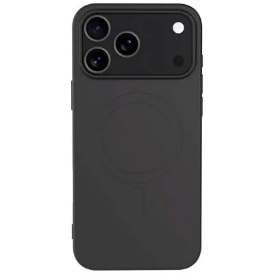 Coque MagSafe pour iPhone 17 Pro Max en Silicone Ultra Rigide Noir