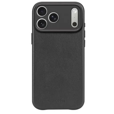 Coque pour iPhone 17 Pro MagSafe en Cuir Antichocs Decoded Noir