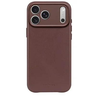 Coque pour iPhone 17 Pro Max MagSafe en Cuir Antichocs Decoded Marron