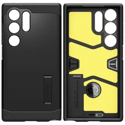 Coque pour Samsung Galaxy S24 Ultra Spigen Tough Armor Noir