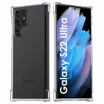 Coque pour Samsung S22 ULTRA 5G - Antichoc Protection Silicone Souple Transparent
