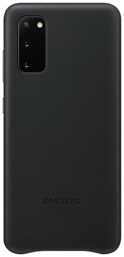 Coque samsung galaxy s20 en cuir ef-vg980lbegeu - noir