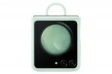 SAMSUNG Coque Galaxy Z Flip 5 Silicone avec anneau - Vert d'eau - Neuf