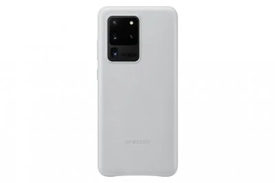 Coque Samsung S20 Ultra Cuir gris clair