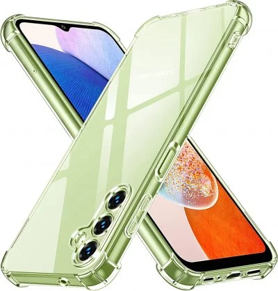 Coque Silicone Transparente Angles Renforces Pour Samsung Galaxy A14 4G / 5G